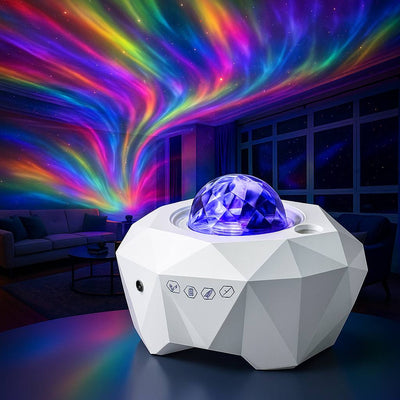 Aurora Galaxy Projector – Northern Lights Moon Lamp