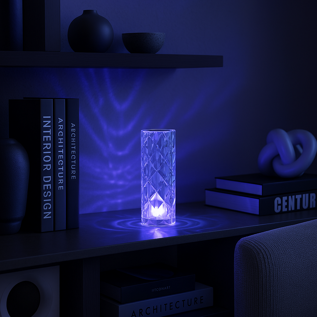 Crystal Rose Lamp