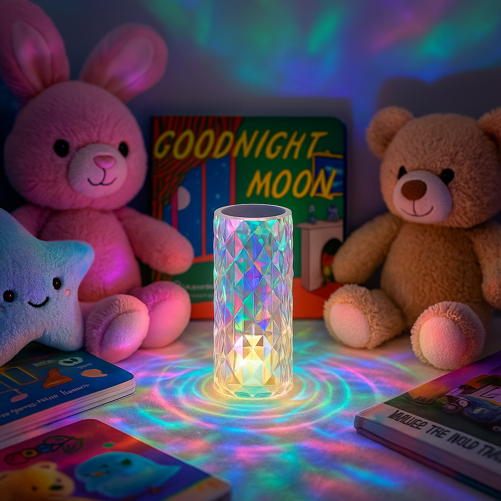 Crystal Rose Lamp