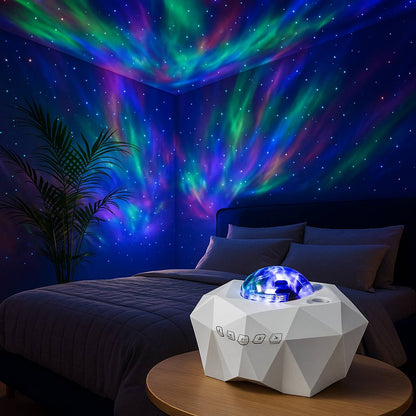 Aurora Galaxy Projector – Northern Lights Moon Lamp